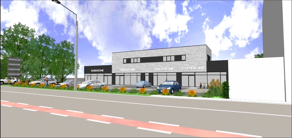 Commerce de +- 151m² (surface modulable)