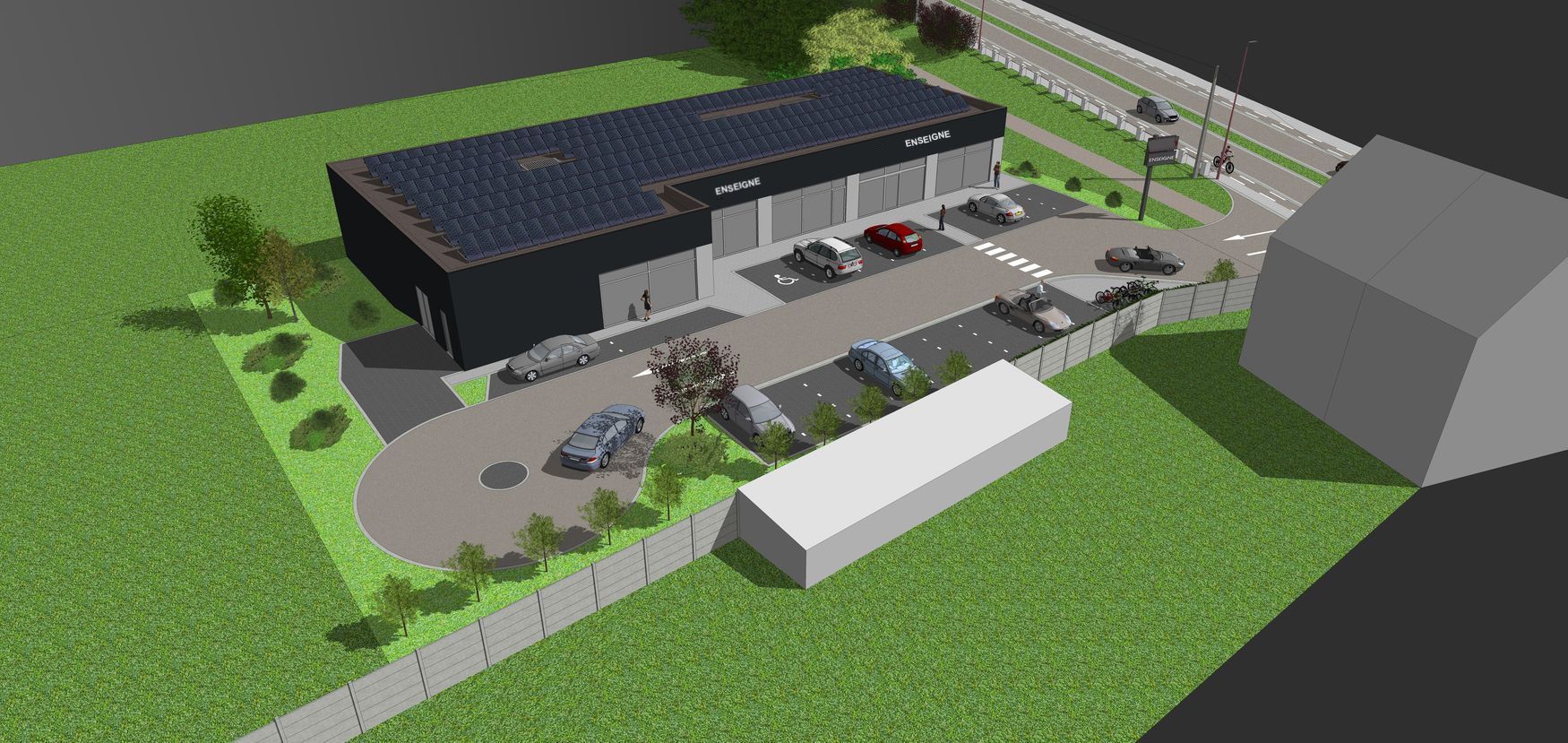 Surface professionnelle neuve 205m²